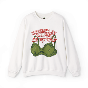 Who Knew a Bra Could Feel This Exploited? Crewneck